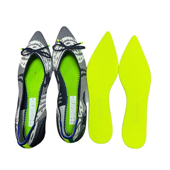 Rothy's The Point Bow in‎ Botanical Navy Women’s Size 10 - Picture 6 of 8